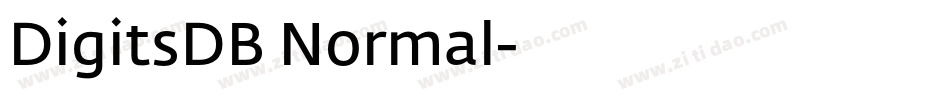 DigitsDB Normal字体转换